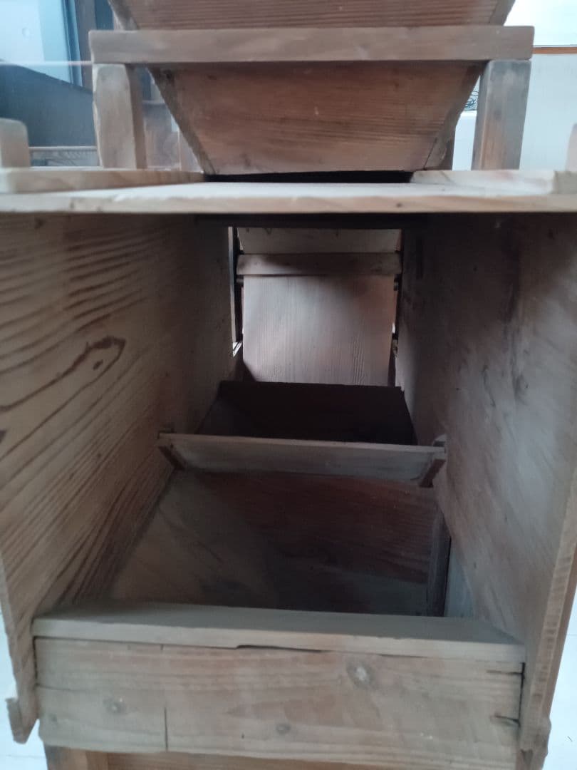 引取専用】 籾摺機 手回しハンドル式 唐箕 農機具 明治時代 レトロ 古