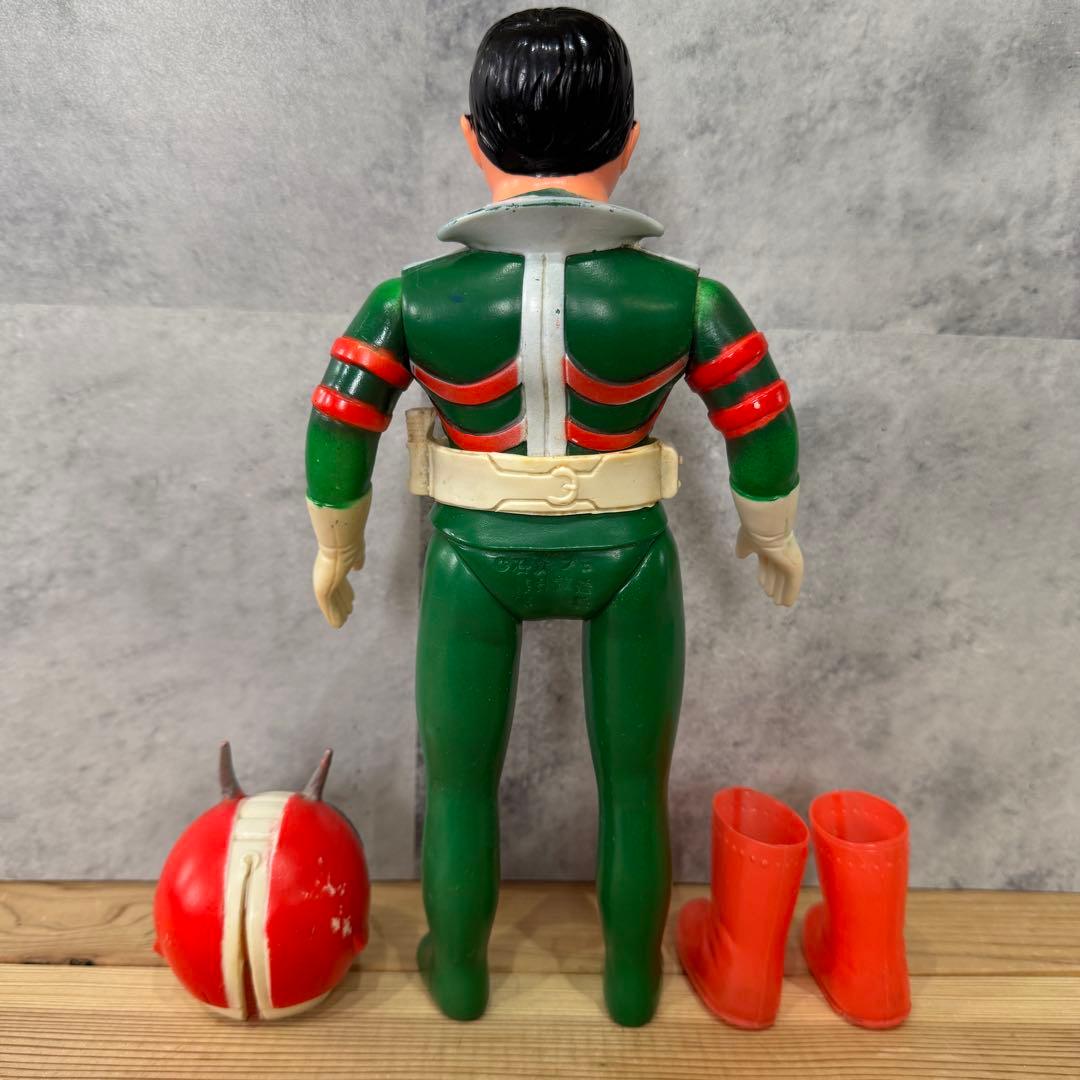 旧バンダイ ソフビ 1973年 仮面ライダーV3 放映当時物◇ベルト・ブーツ有り