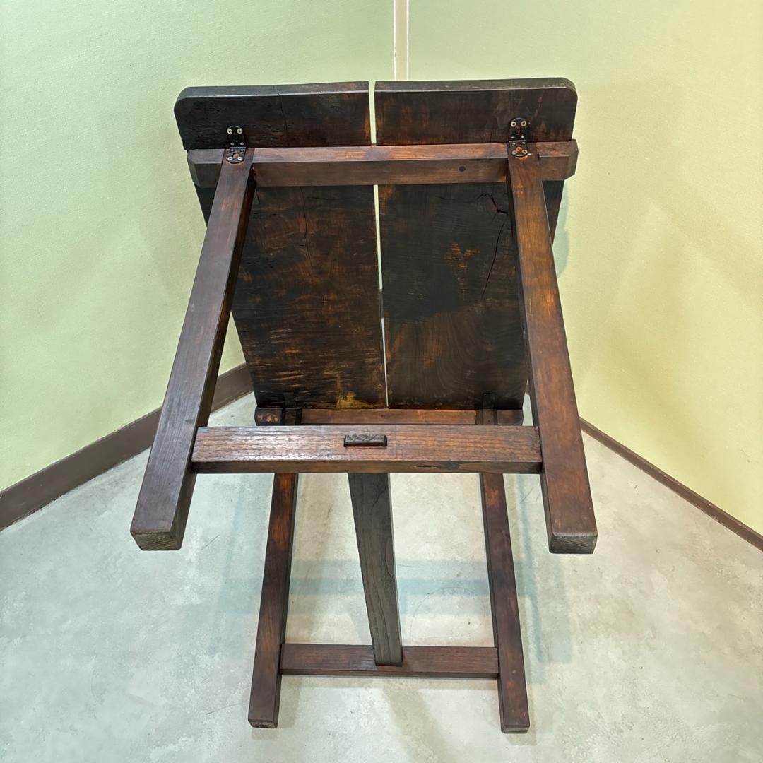 古家具】無垢材 ヴィンテージテーブル 昭和レトロ アンティーク作業台