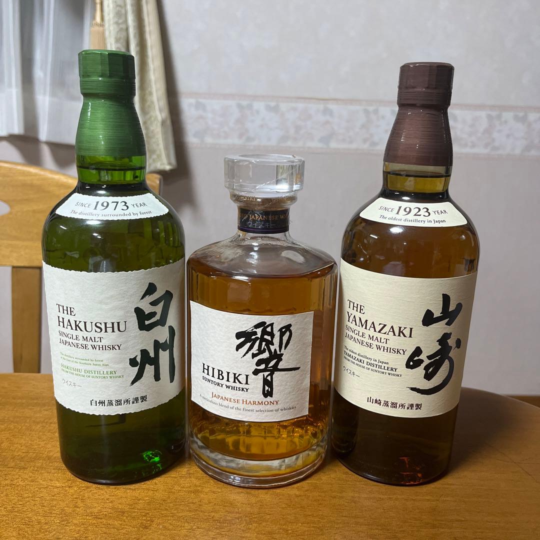 サントリーウイスキー 山崎 白州 響 3本セット