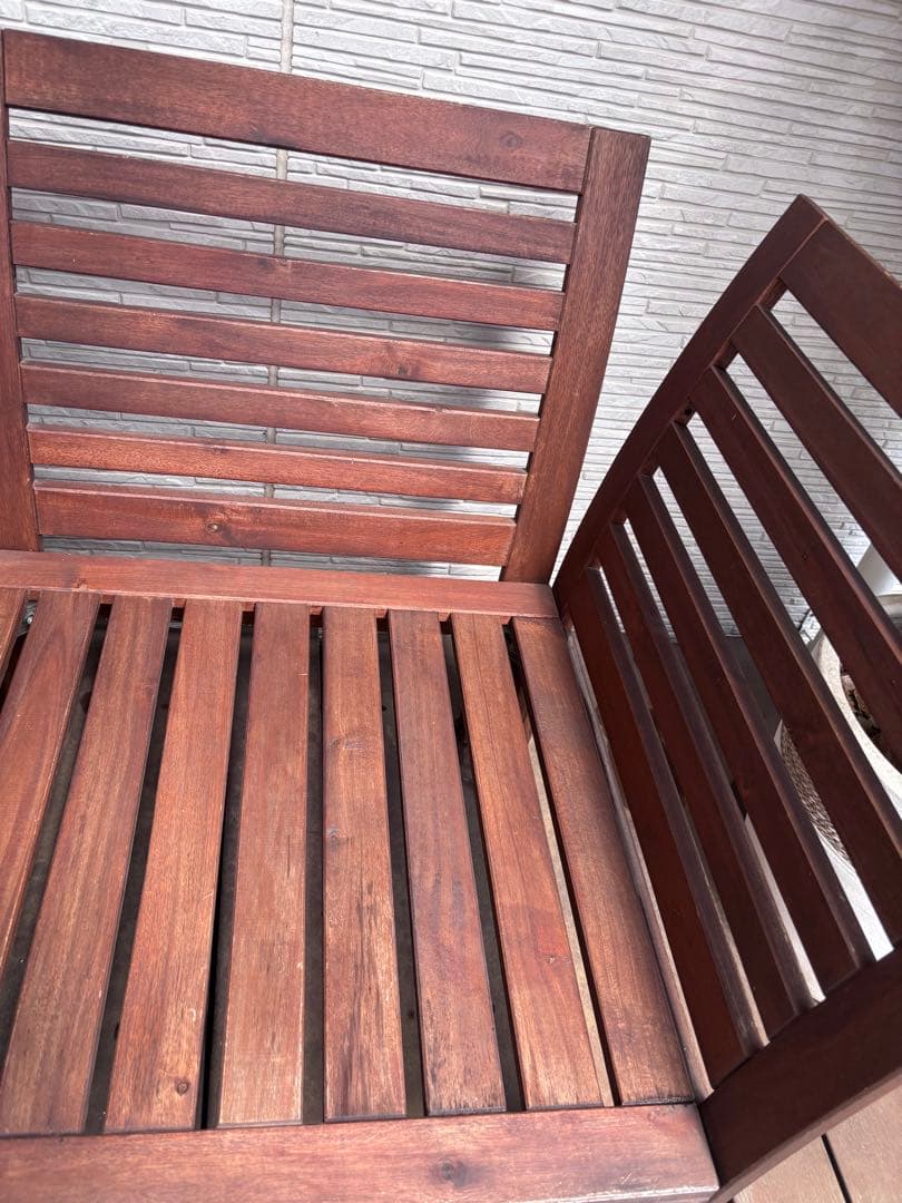 IKEA 屋外用イージーチェア、エップラロー、クッションのセット