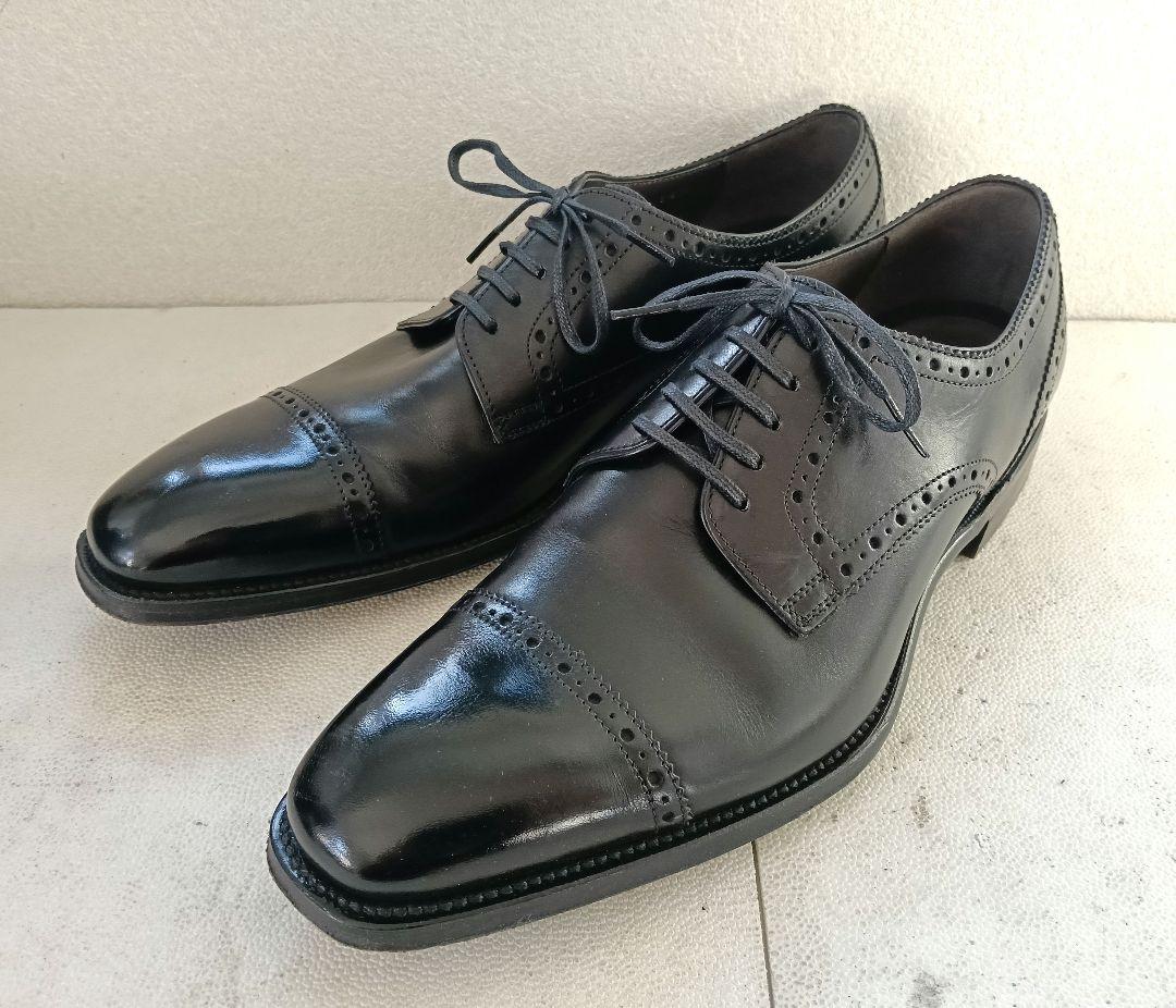 【極美品】LANVIN COLLECTION ストレートチップ 26.5cm 黒