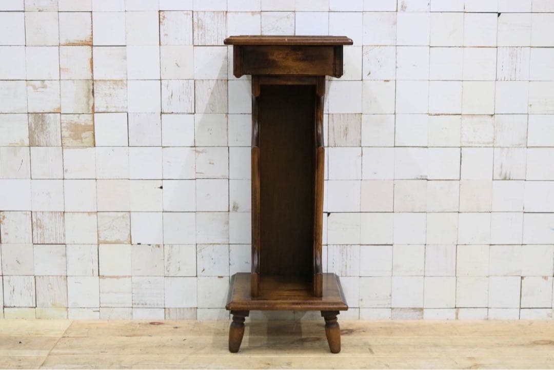 GMFS387○karimoku / カリモク オールドカリモク 電話台 花台