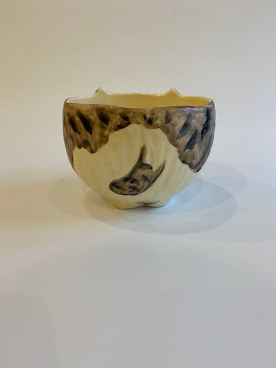 2025年 新春◇楽焼〚夢見る猫〛抹茶碗◇ 茶道具 季節茶碗 楽