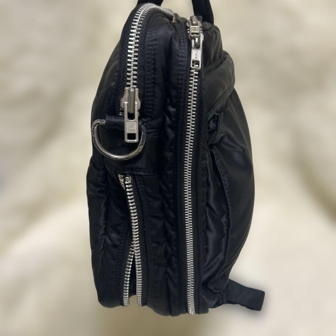 ✨美品✨ポーター タンカー 2way 2層 拡張可能　ブリーフケース 黒 A4