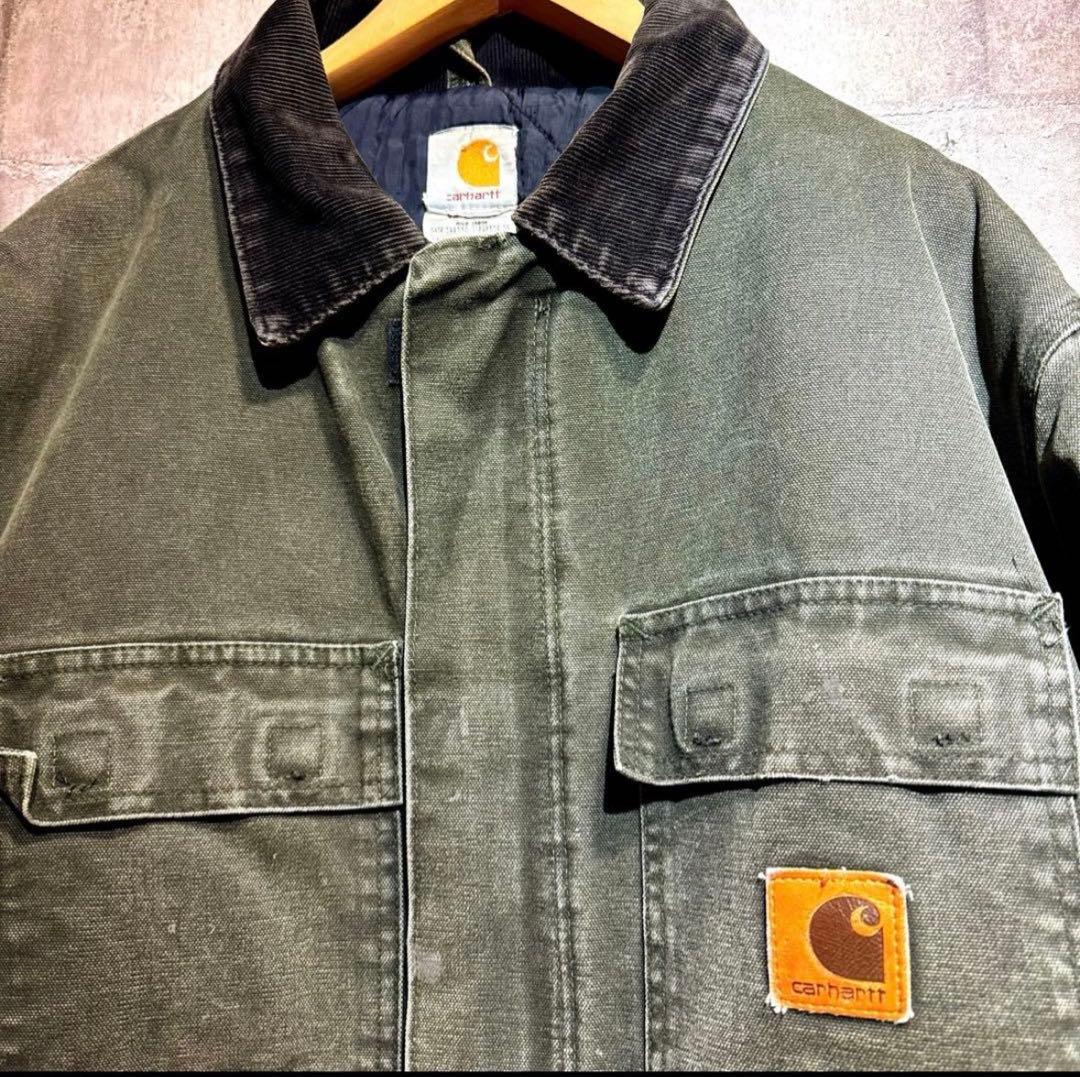 【極上】Carhartt カーハート トラディショナルコート MOS モス