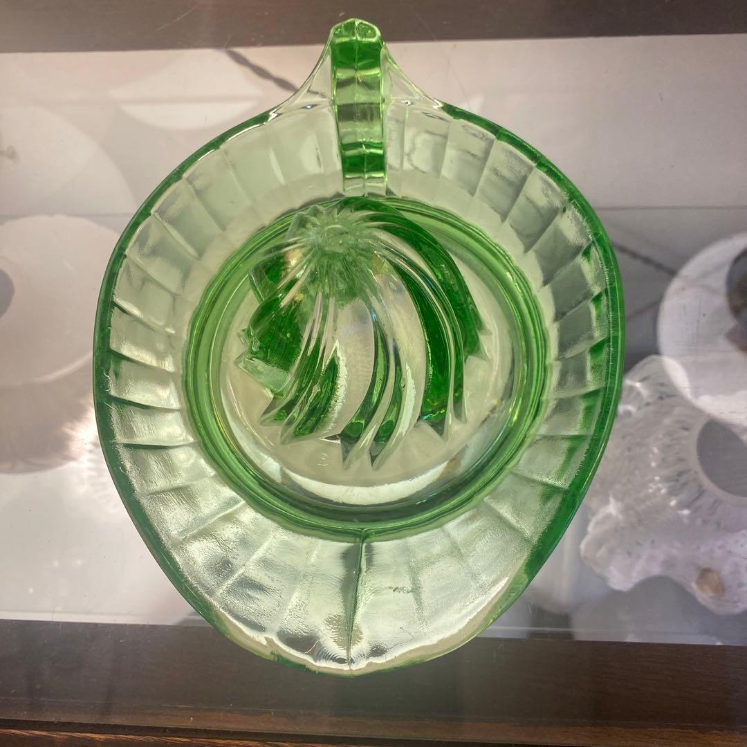 アンティークディプレッショングラスマッキー社ウランガラスリーマー