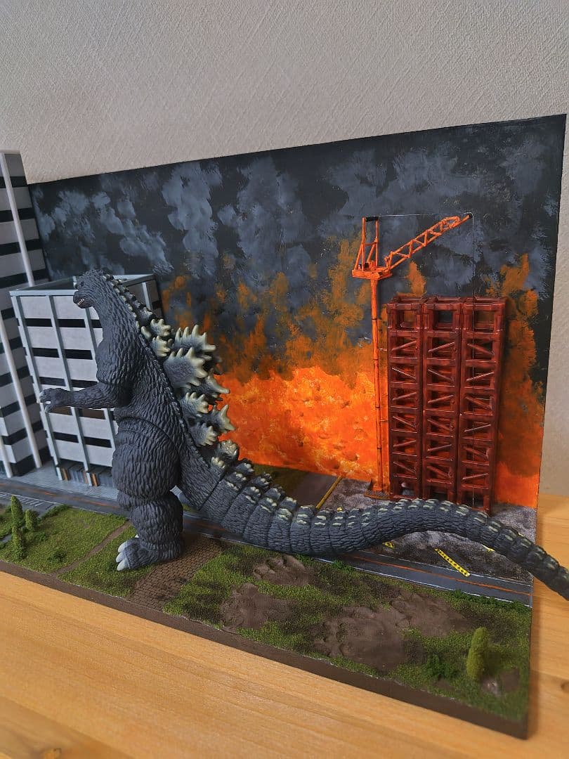 ジオラマ模型 ゴジラvsスーパーX2！