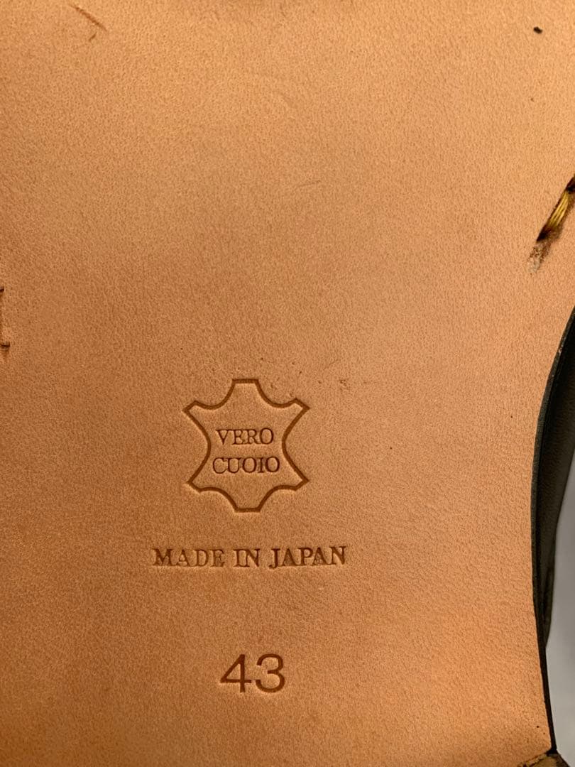 PADRONE ブラックレザードレスシューズ