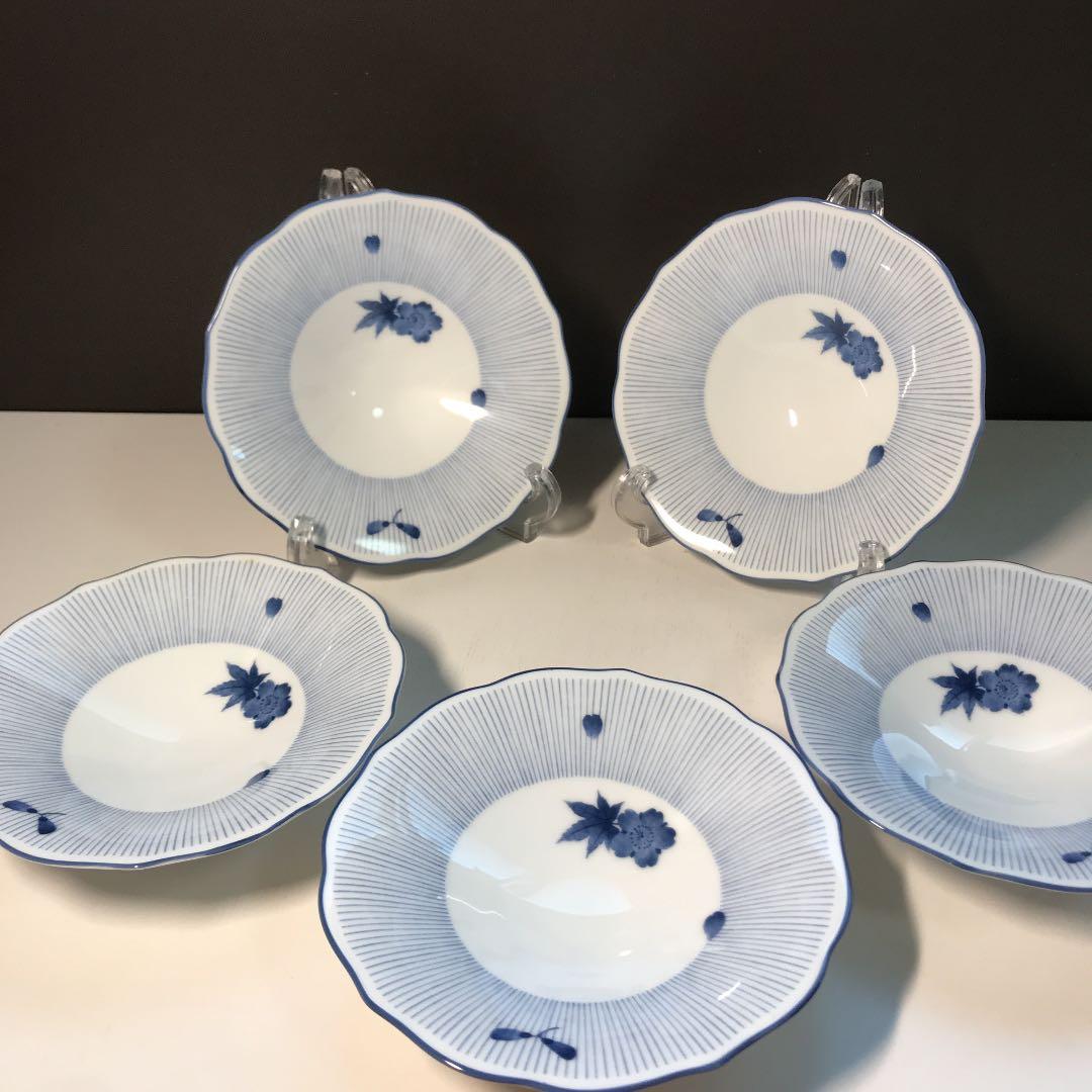 ノリタケ 乃りたけ 「 風祭 」 浅小鉢揃 五客