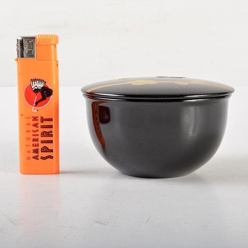 茶道具　 山中塗　中村宗悦作　螺鈿装飾　春秋棗　蓋二種　共箱　V　R6488