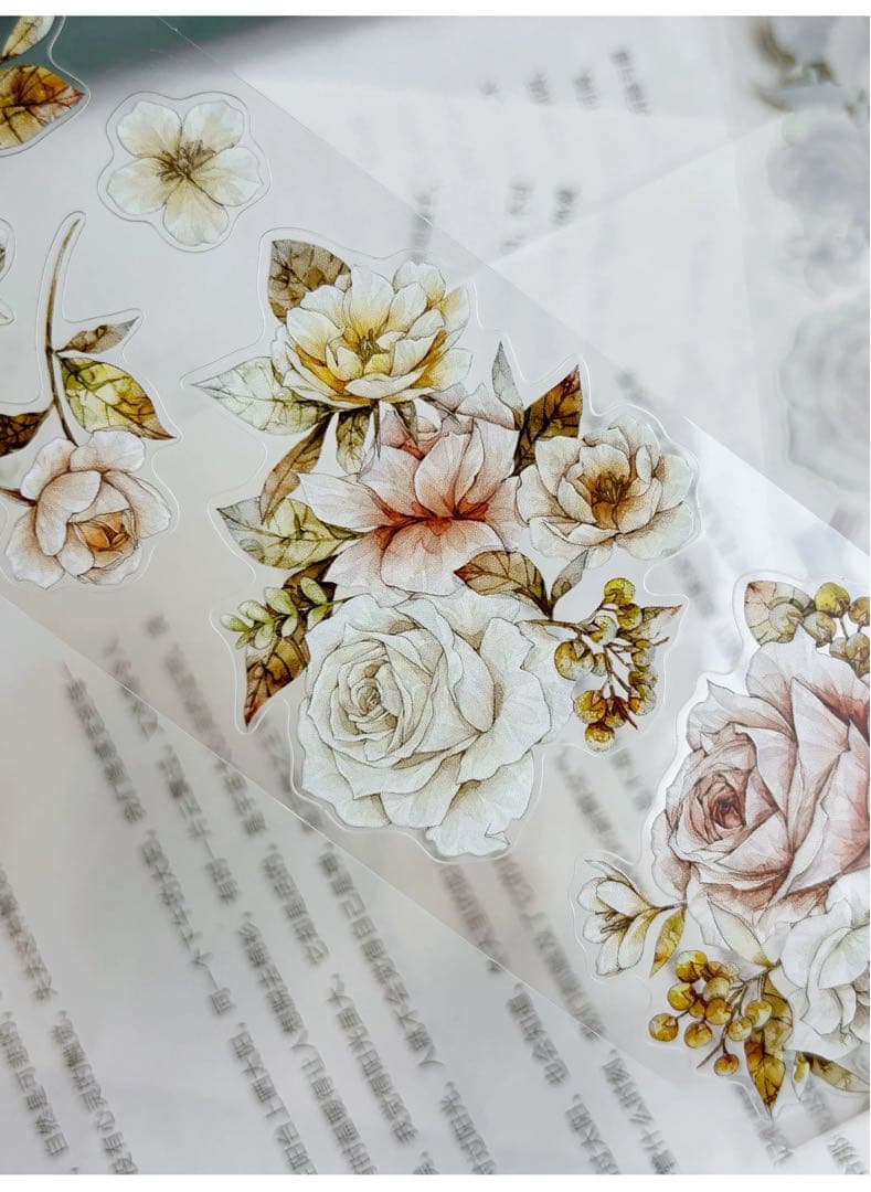 自元素文创《雪痕》海外マスキングテープ　マステ 【2620】