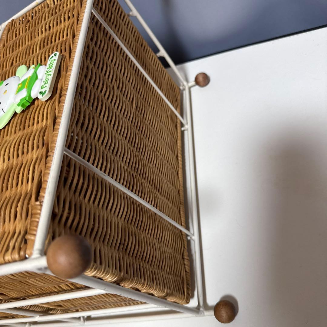 希少2001タグ付　fairy kitty フェアリーキティ♡ラタン3段ラック