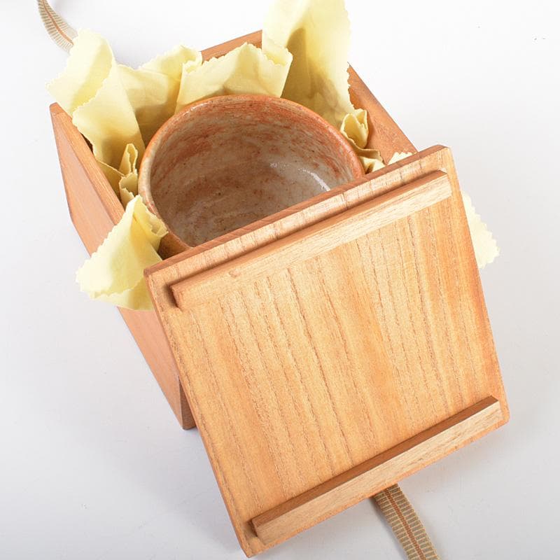 茶道具 志野焼 人間国宝 加藤孝造作 茶碗 共布共箱 M R6892 - メルカリ