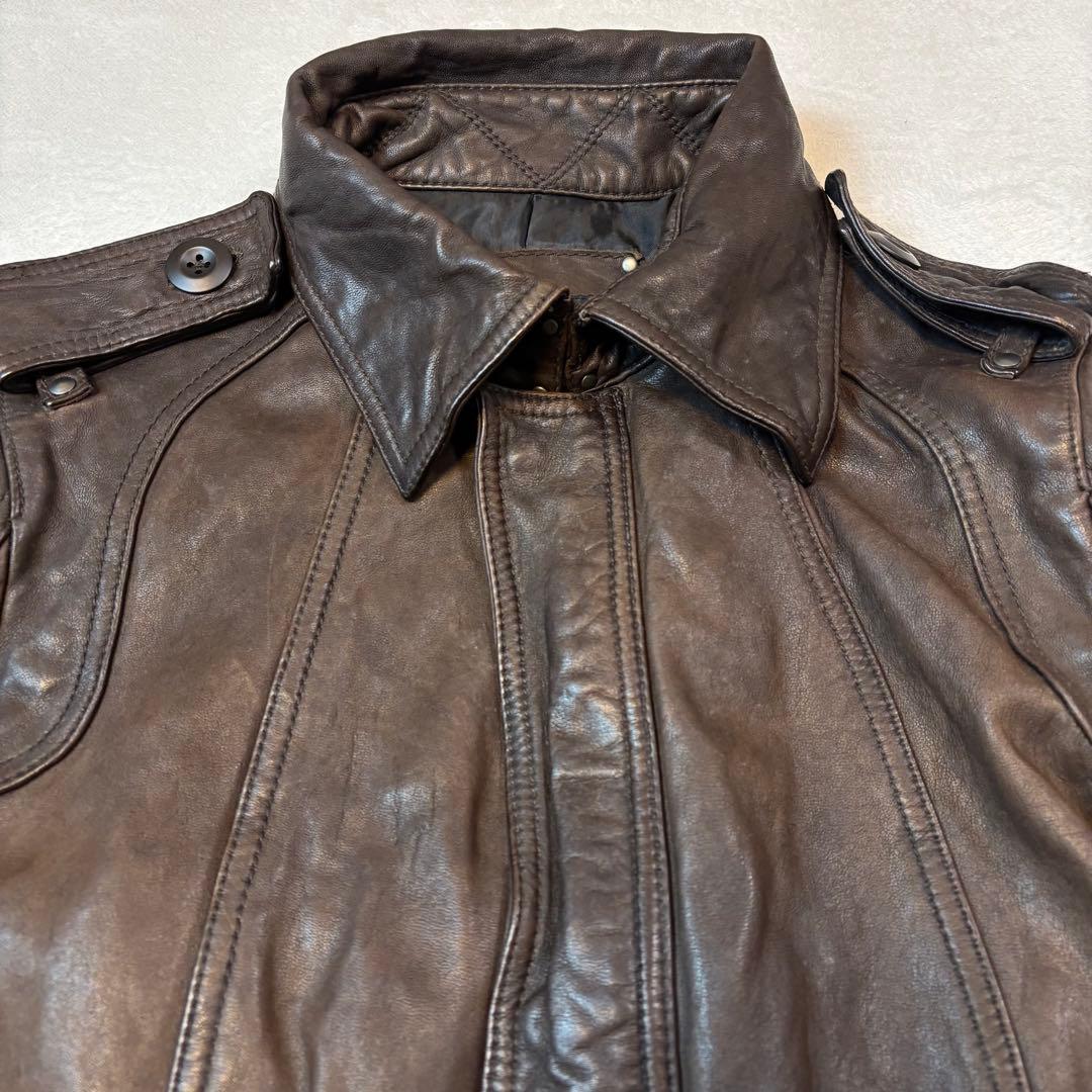 高級馬革】5351プールオム シングルライダース レザージャケット
