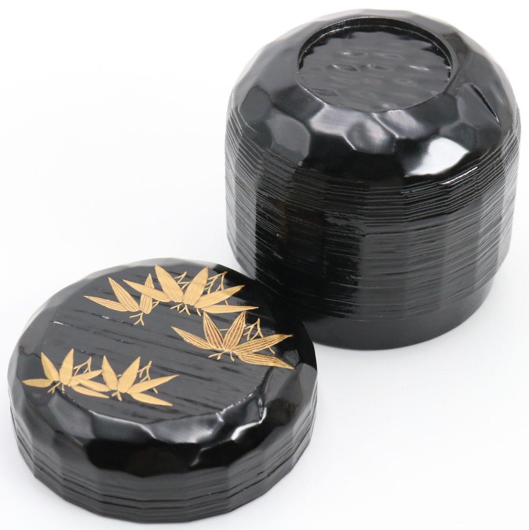 木具師 橋村萬象作 笹蒔絵 折撓中棗 裏千家十四