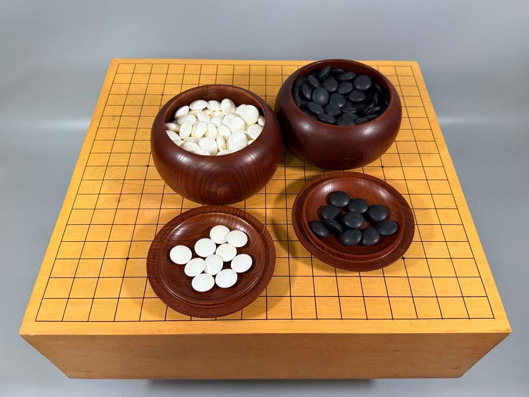 碁盤 碁石セット 蛤 那智黒 35号 碁盤&碁石