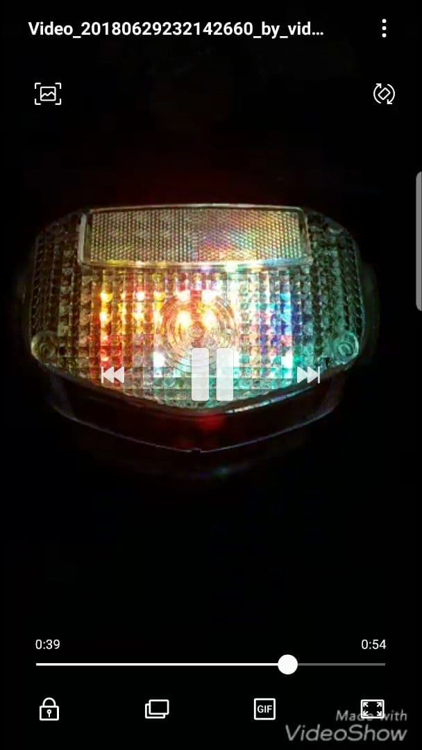 GS400 流れるようなLEDテールランプ　レインボー　基盤　RGB GS400 GS400 RGB ledテールランプ基盤 くるくるテールランプ 流れる