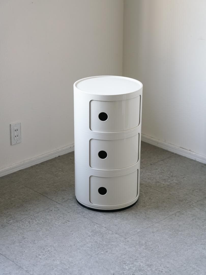 Kartell \"コンポニビリ\" 正規品 3段 ホワイト ミッドセンチュリー