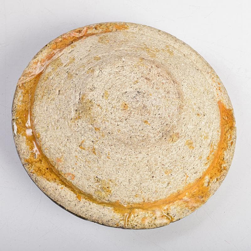 茶道具　芳幽軒　加藤石春作　黒楽水指　時代箱付　V　R9345