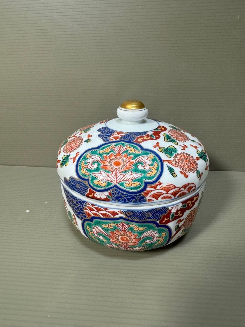 2258 有田焼 彌右衛門窯 古伊万里 金彩蓋物 2客 - メルカリ