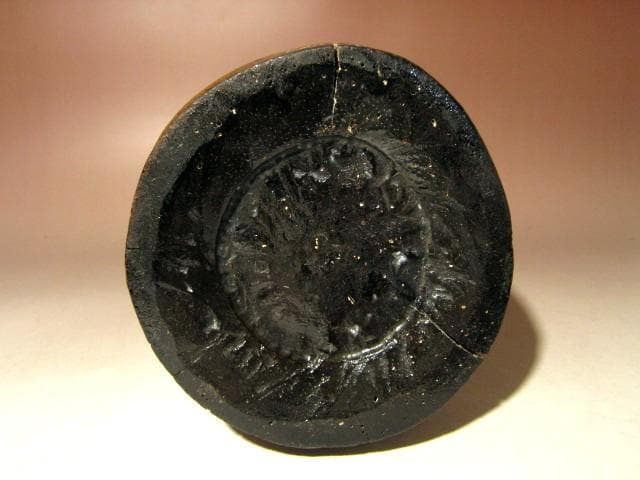 ☆裏千家六代 六閑斎　竹花入【瑞月】☆裏千家十四代淡々斎極め☆a522