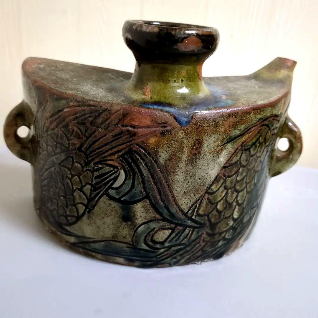 EE014新品未使用人間国宝加藤孝造 志野ぐい呑 師 荒川豊蔵 共箱