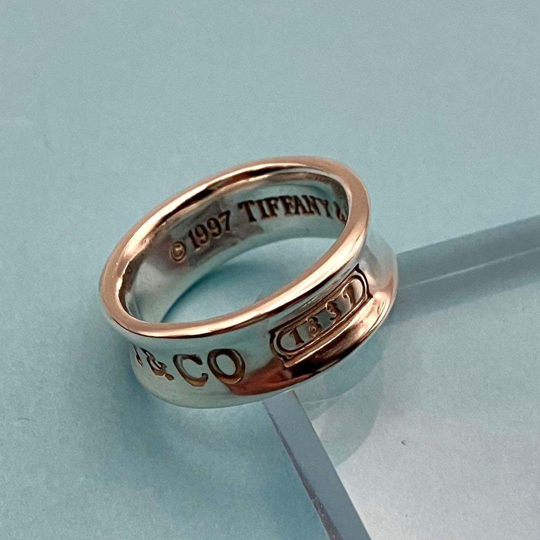TIFFANY＆Co ナローリング 1837 約9.5号 SV925 少々歪み