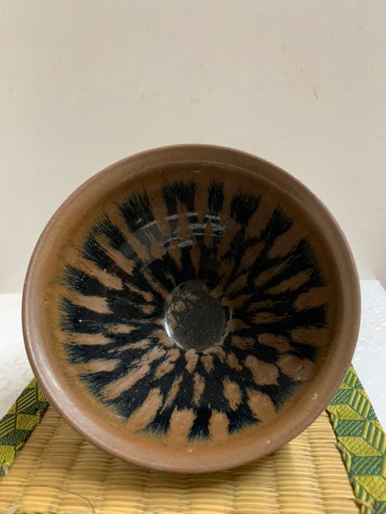 中国天目茶碗 三聖堂専用 天目茶碗 禾目 建盞 茶道具 MT--7