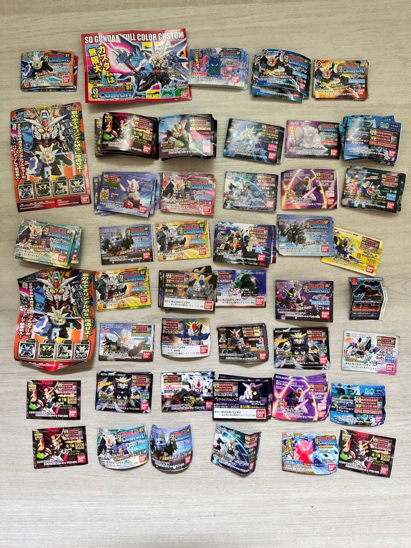 690機体以上のジャンクパーツブックレットセット　SDガンダムフルカラーガチャ