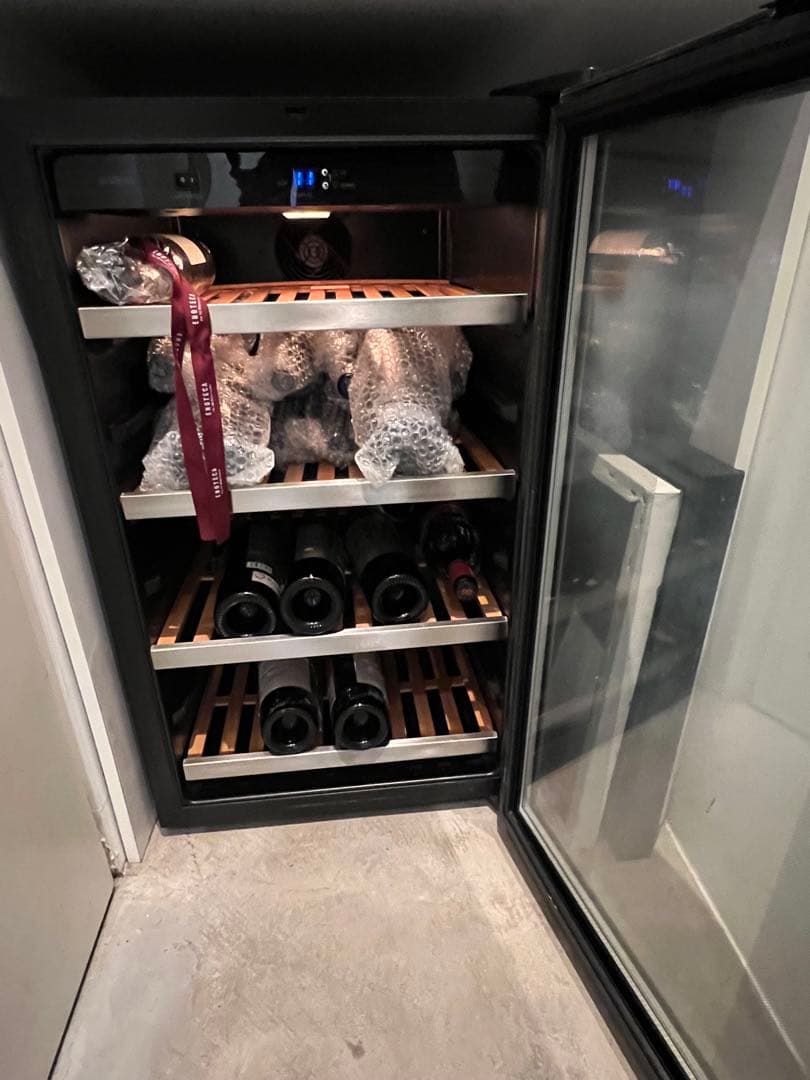 ガラス扉 ワインセラー ステンレスドア
