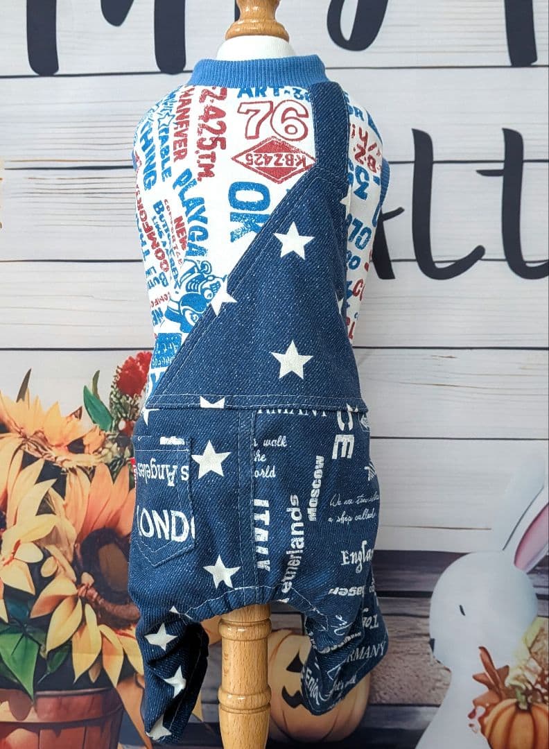 ハンドメイド犬服 【再販】ふんわりタンクトップ リブニット☆お袖変更