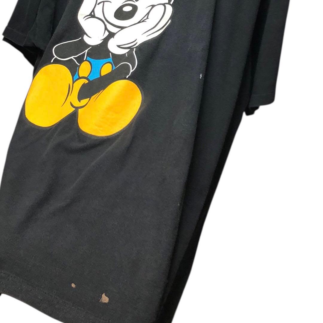 K*.様 90s お座りミッキー 青パン 両面 Tシャツ one size - メルカリ
