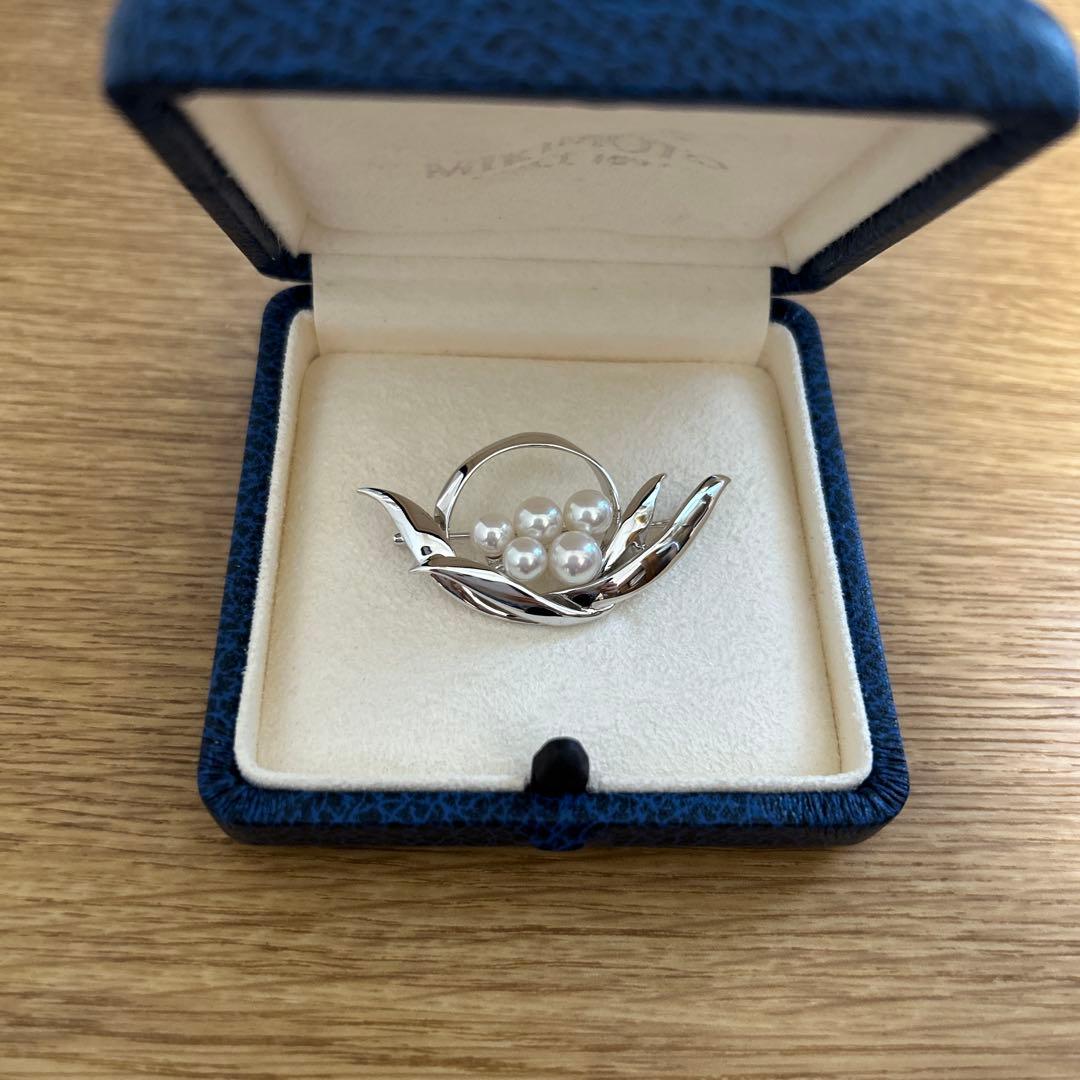 MIKIMOTO ミキモト ブローチ パール 真珠 4.3-5.3mm タツノオトシゴ