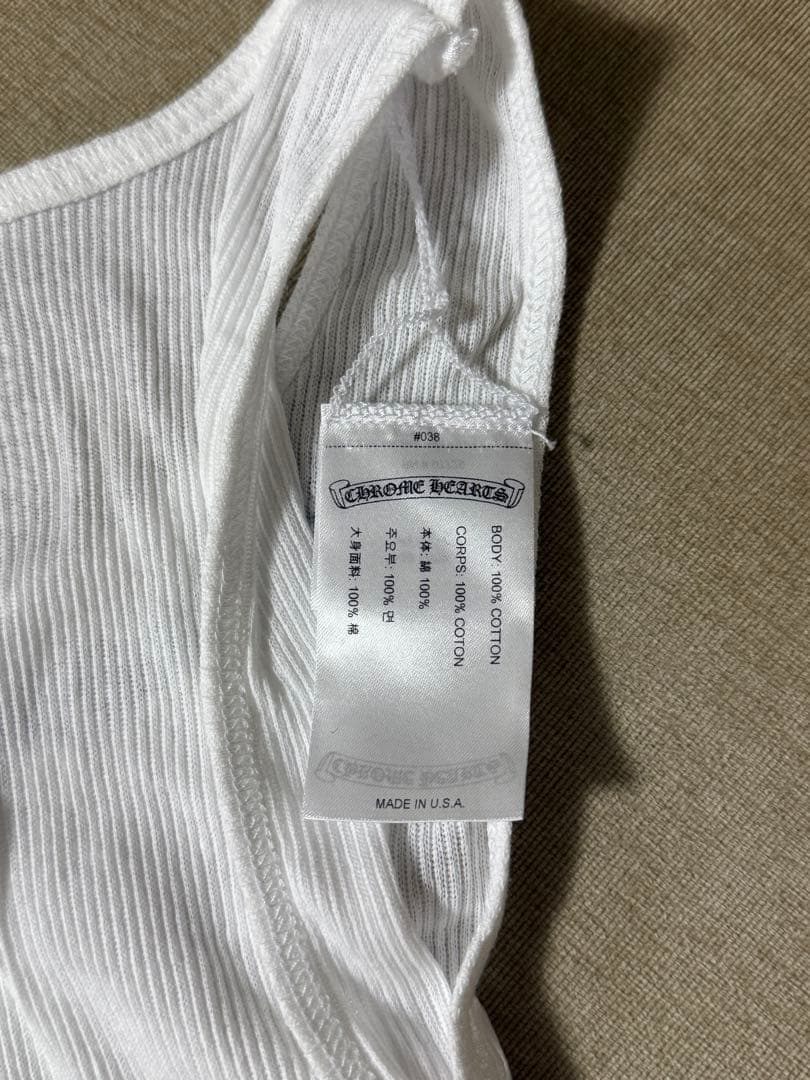 値下げ！新品未使用　クロムハーツ　タンクトップ　ホワイト　最新作　正規品　M