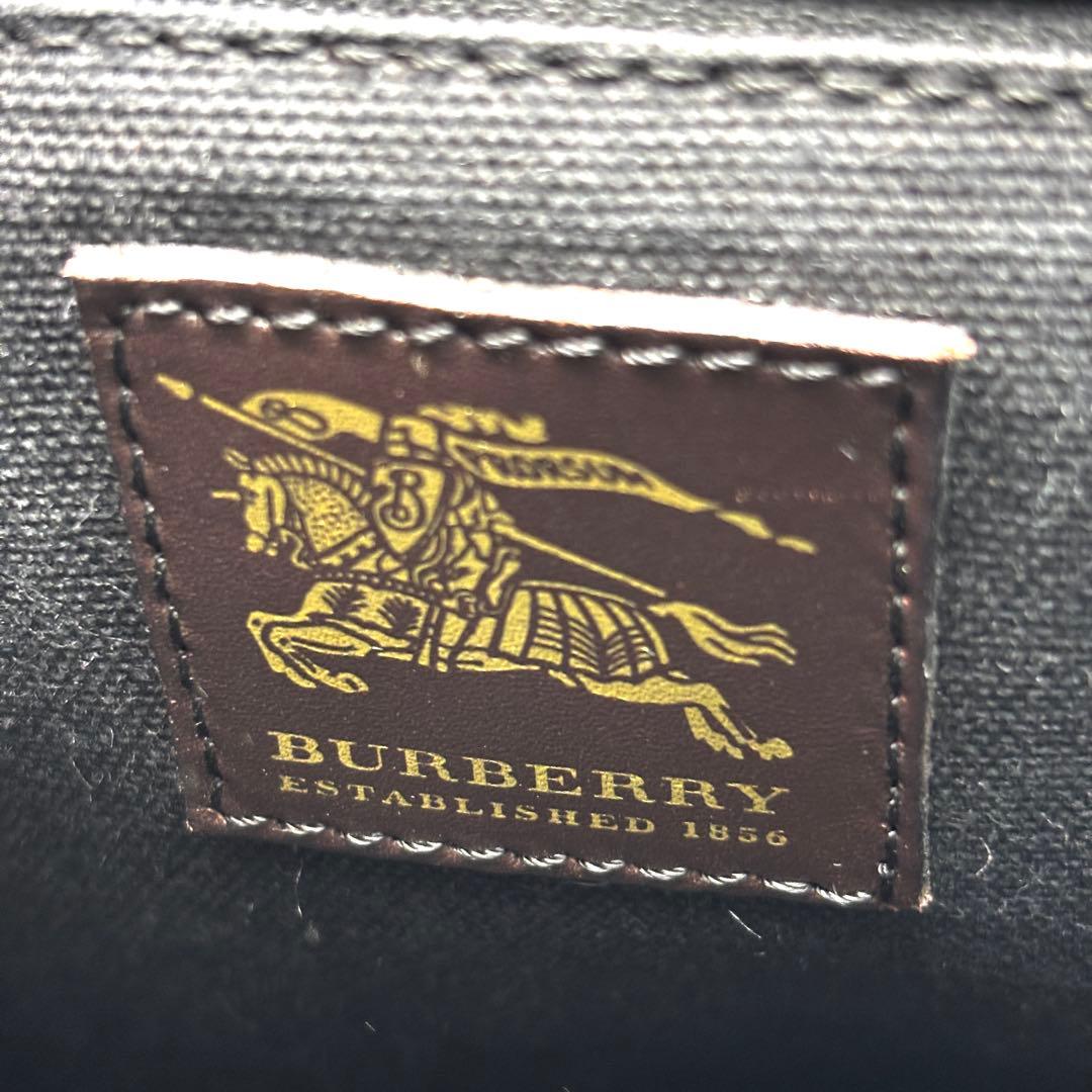 美品 バーバリー ショルダーバッグ ノバチェック ホースロゴ フラップ ベージュ