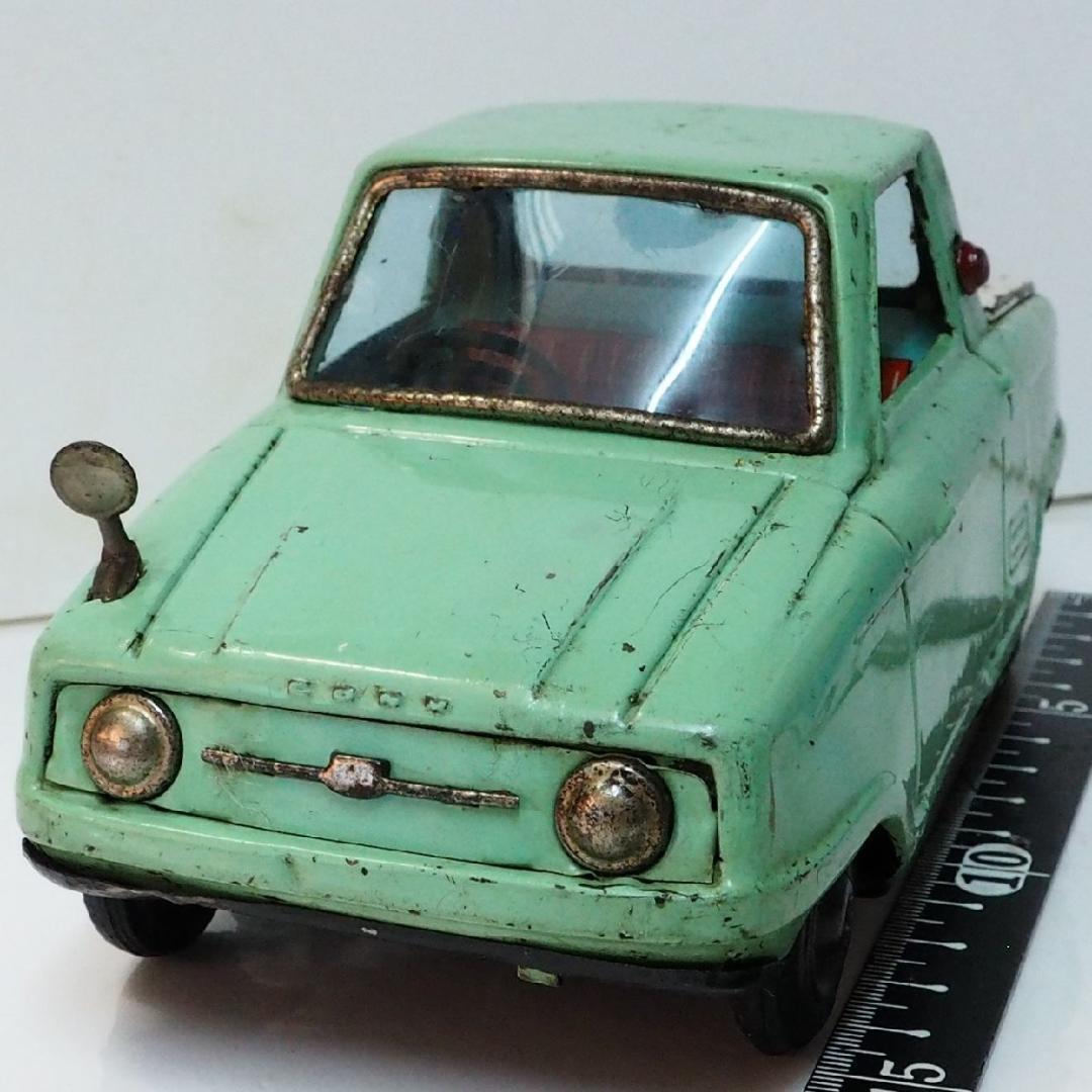 萬代屋【愛知機械工業コニー グッピー黄緑 フリクション】当時物ブリキ自動車 箱無 萬代屋【愛知機械工業コニー グッピー黄緑 フリクション】当時物ブリキ