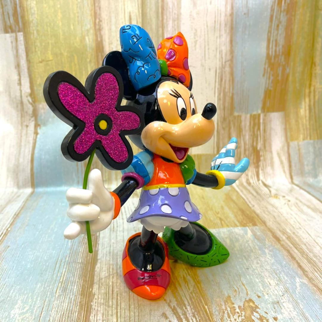 ミニーマウス Minnie Mouse エネスコ BRITTO お花 フィギュア
