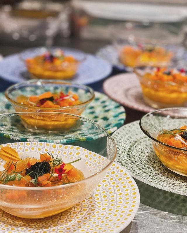 ヴェネチアングラス ミルフィオリ プレート ムリーニ 江波冨士子 花瓶