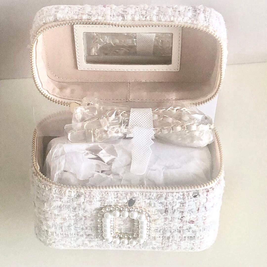 新品★Her lip to Tweed Crystal Vanity Bag