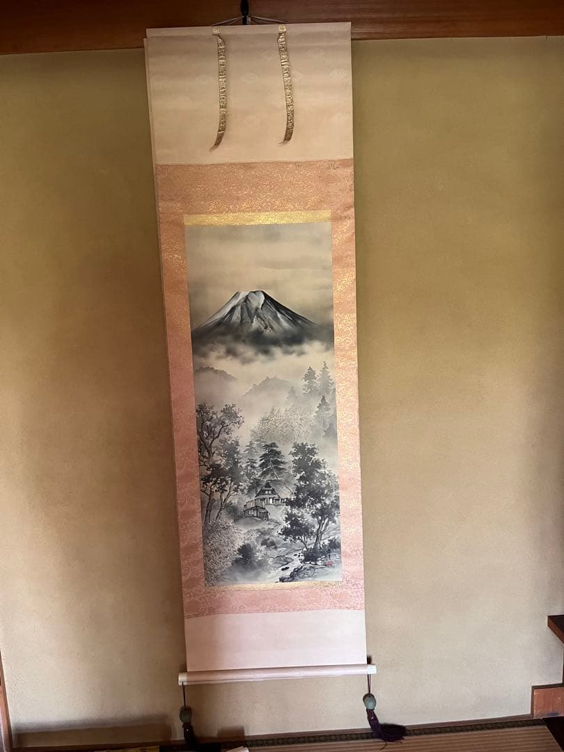 掛け軸　富士山画　石原昌幸 掛け軸 富士山画 石原昌幸 - メルカリ