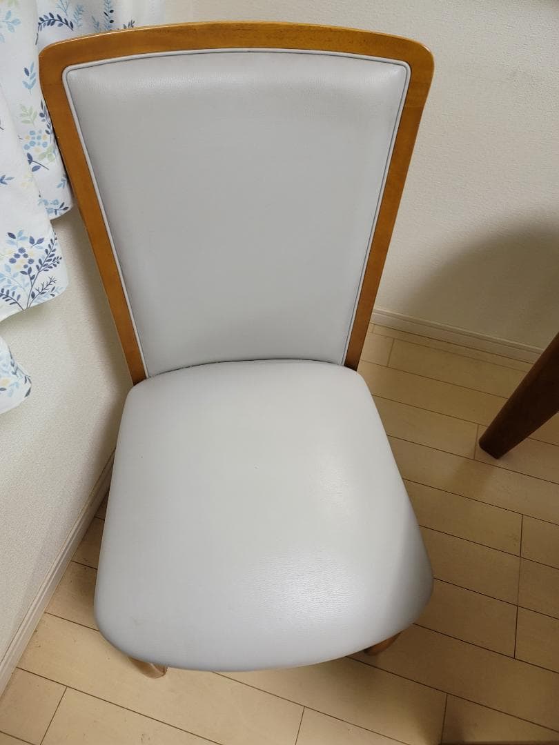 【直接引取限定】ブラウン木製ダイニングテーブルと椅子セット