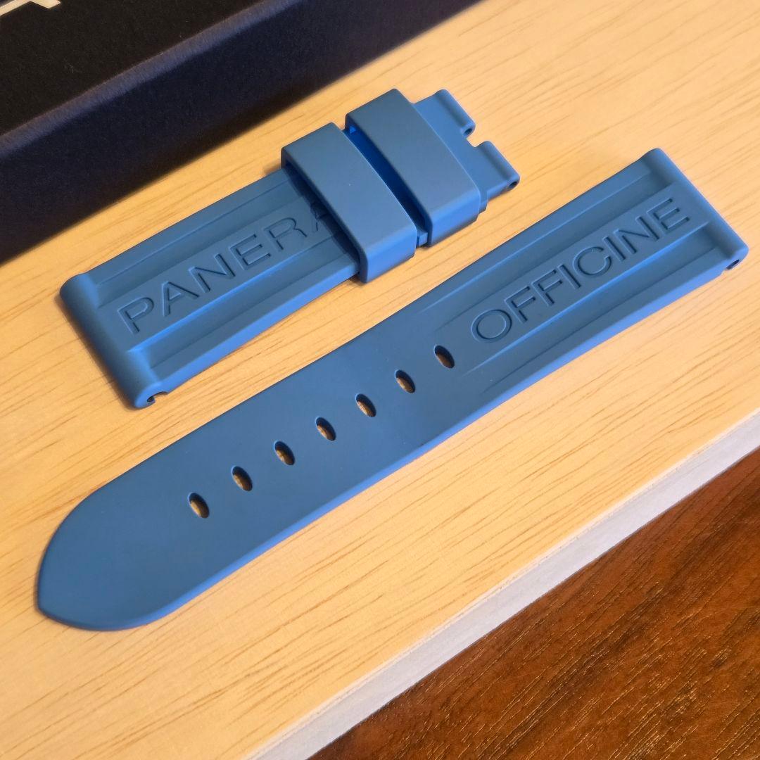 限定品　ワンタッチ式　パネライ純正　ラバーベルト　24/22mm