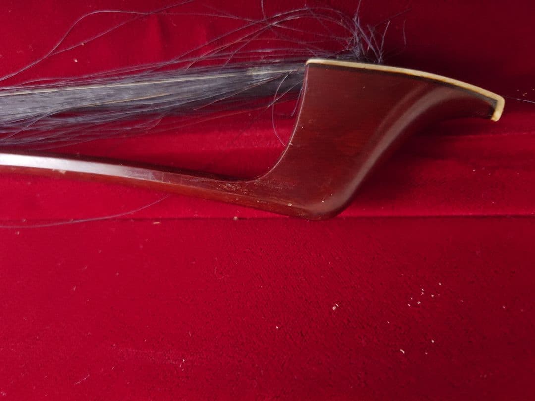 コントラバス弓　フレンチスタイル　ビンテージ　黒毛