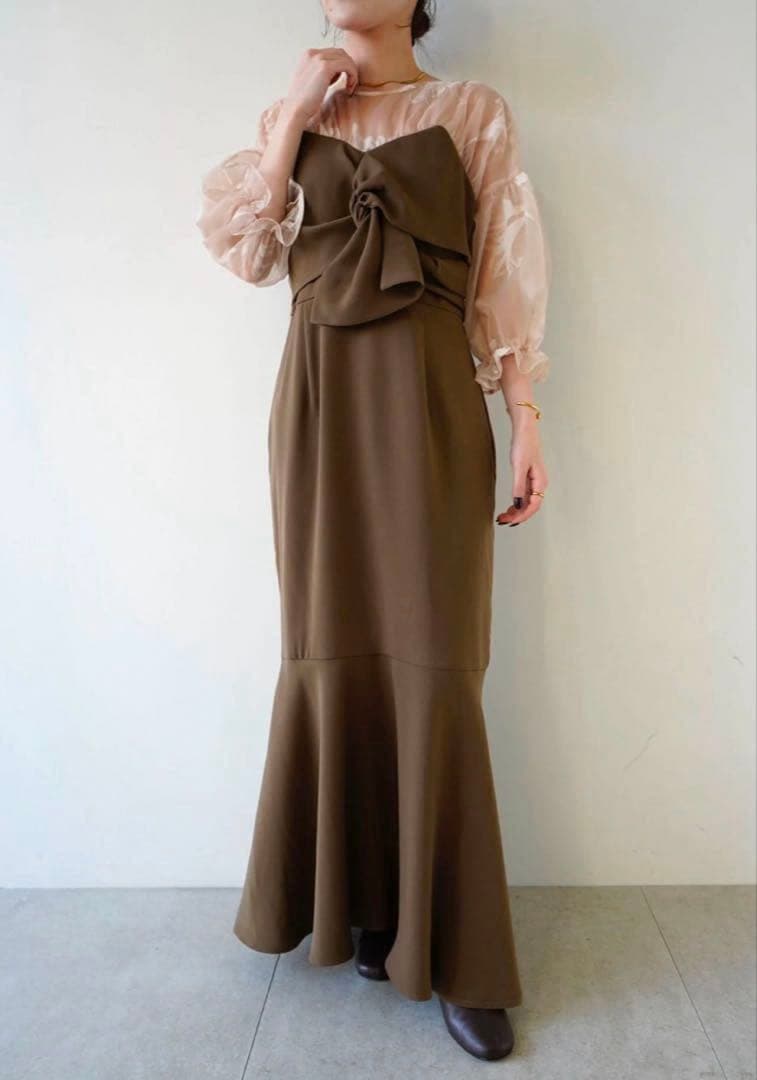 【sena】Acka. ◎ sheer puff dress ◎size2