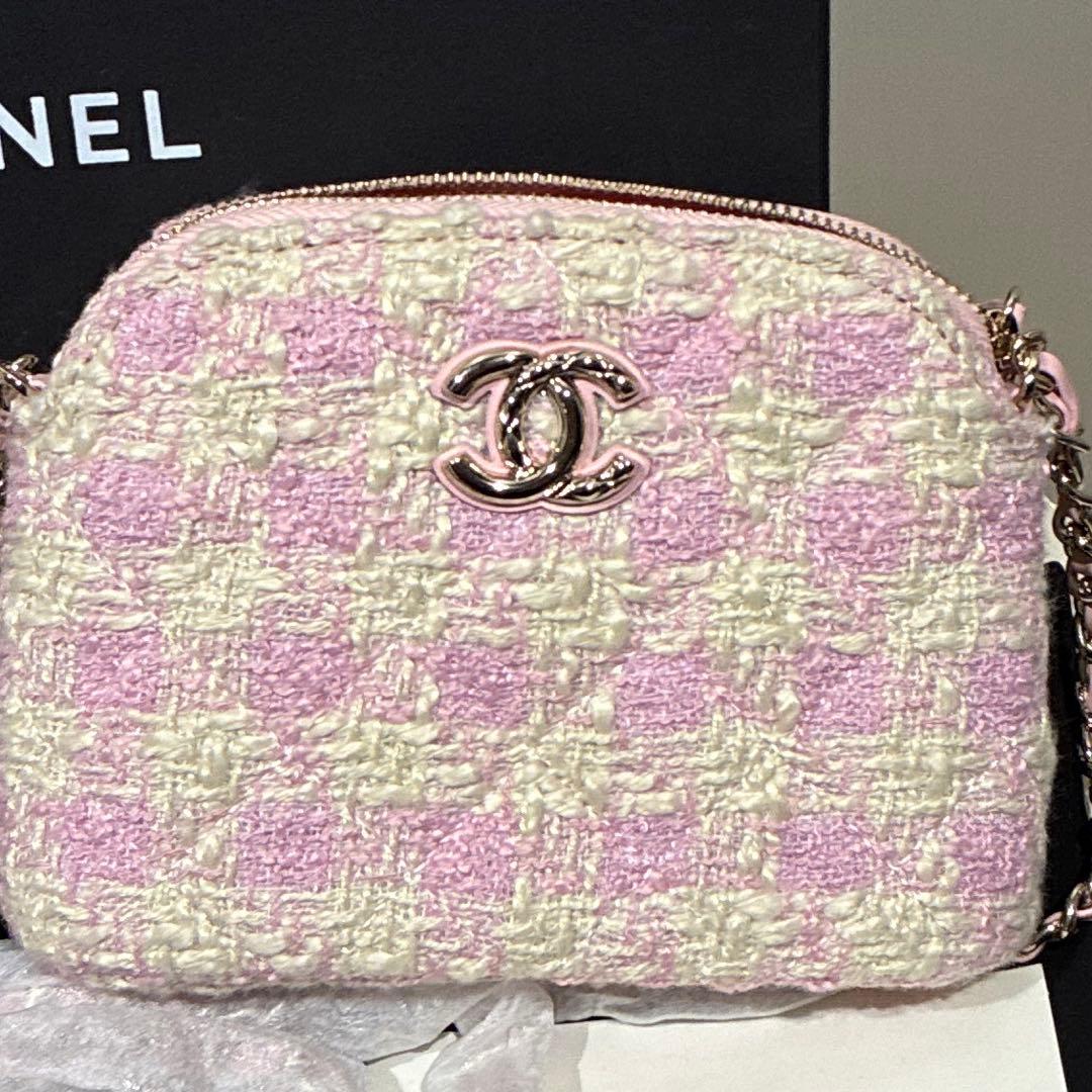 CHANELシャネル ショルダーバッグ チェーンバック　ノベルティ　ピンク