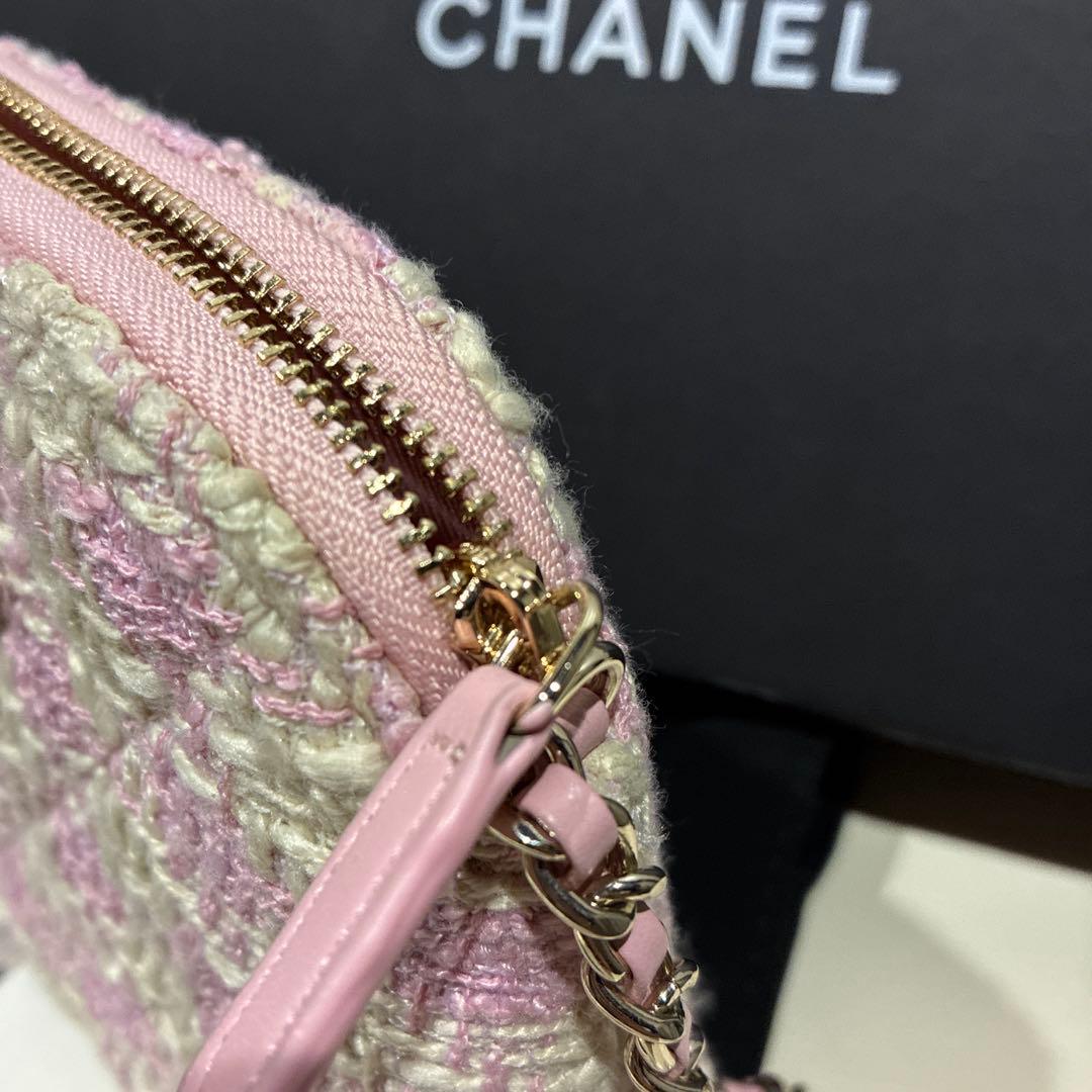 CHANELシャネル ショルダーバッグ チェーンバック　ノベルティ　ピンク
