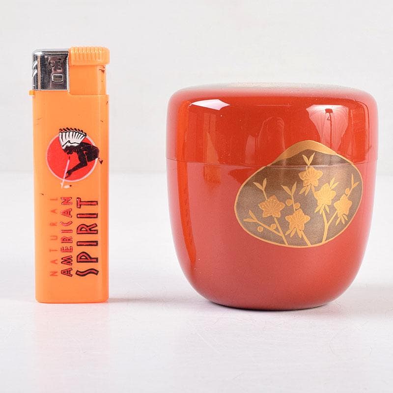 茶道具 竹内幸斎作 朱塗 貝雛蒔絵 中棗 共箱 V 8384 - メルカリ