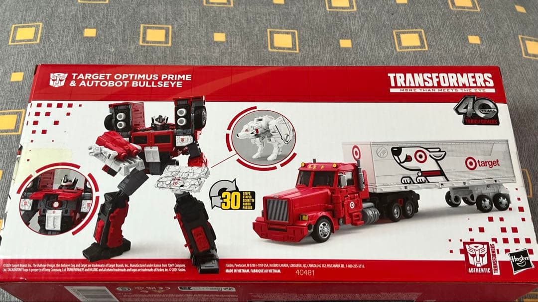 新品 トランスフォーマー ターゲット限定 オプティマスプライム