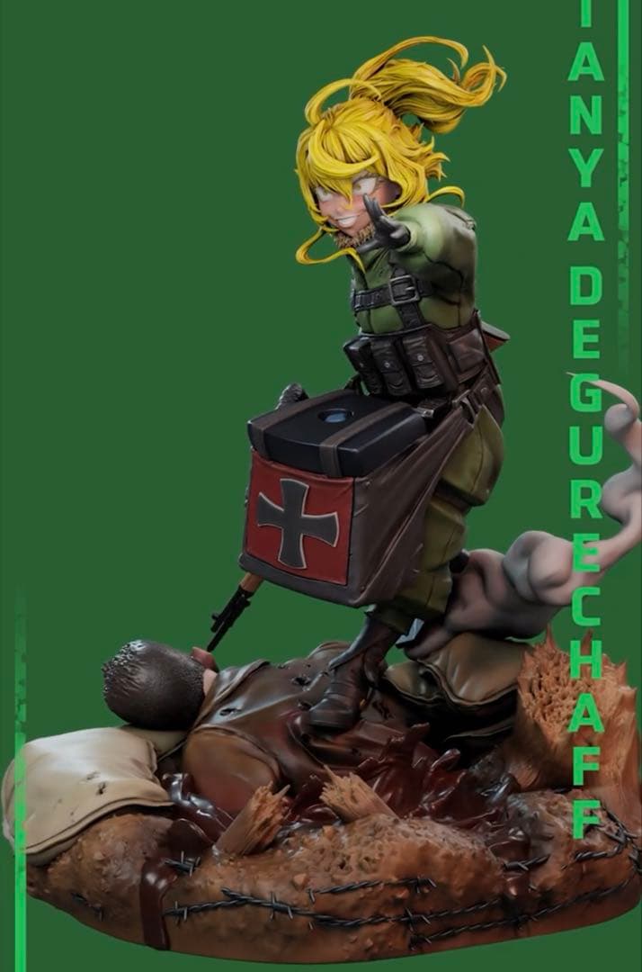 ターニャ　幼女戦記　フィギュア　ガレージキット　未塗装未組立